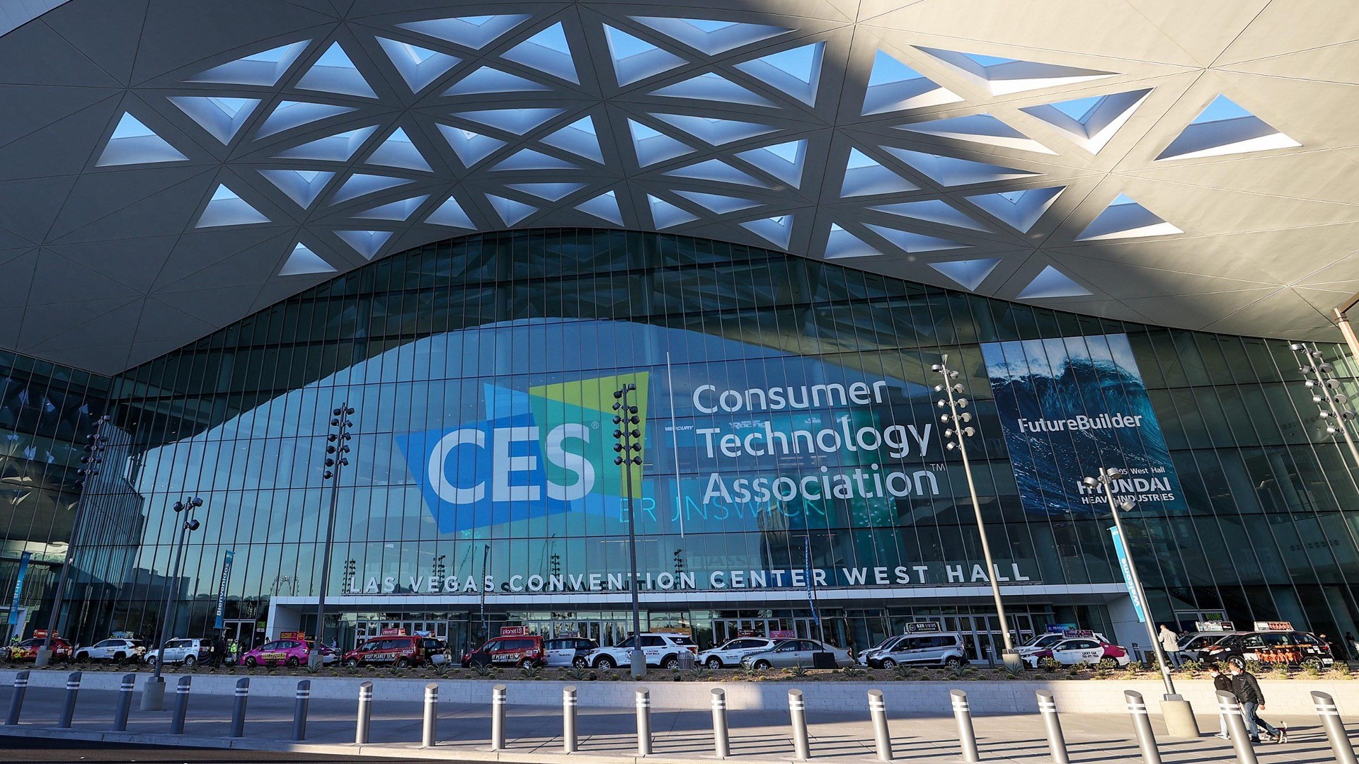 CES signage at the Las Vegas Convention Center West Hall