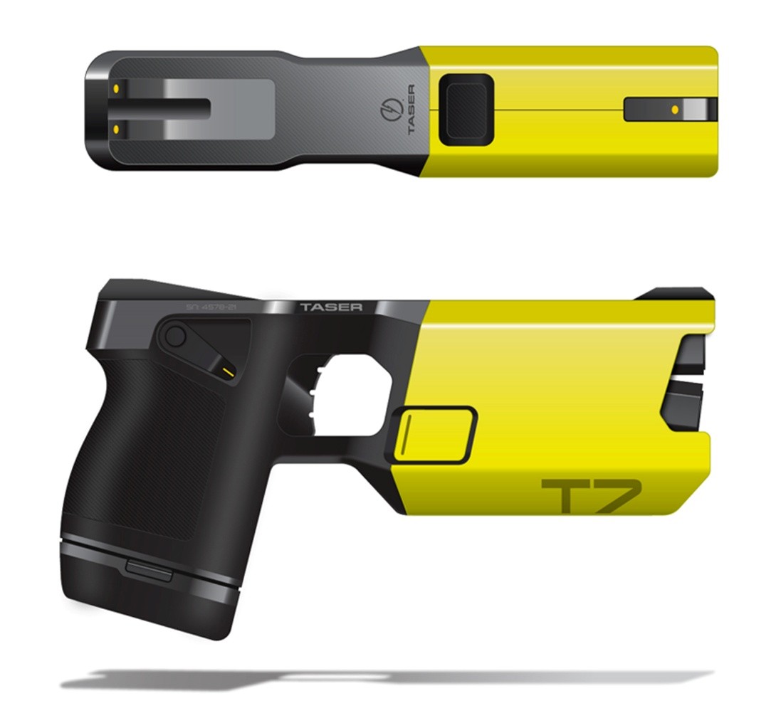 TASER 7 top and side industrial design views