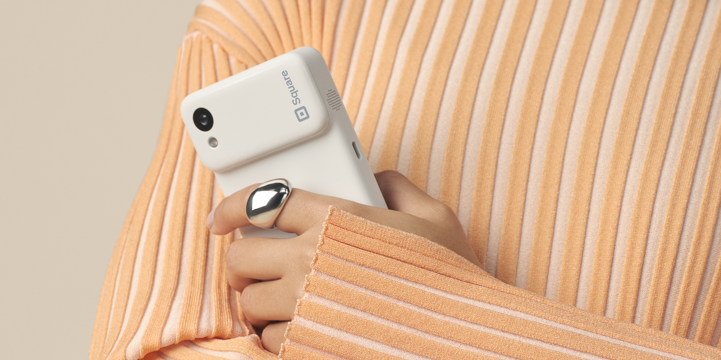Square Handheld held comfortably in one hand